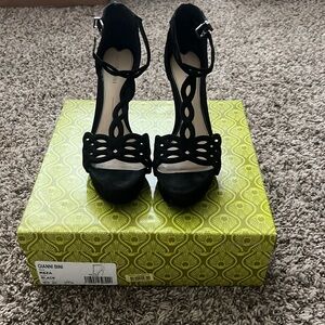 Gianni Bini Black Suede Heels
